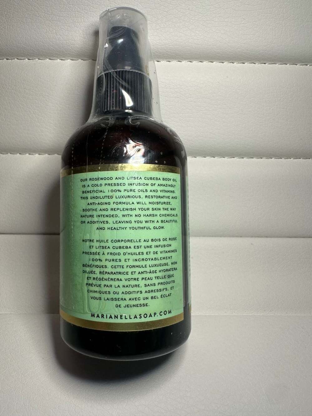 Jabonería Marianella Rosewood and Litsea Cubeba Body Oil 4 fl oz - Picture 2 of 3